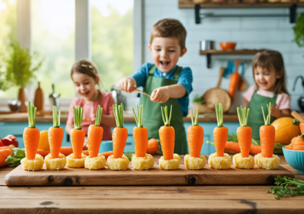 découvrez des recettes originales et amusantes à base de carottes pour faire craquer les enfants et leur faire aimer les légumes tout en s'amusant en cuisine.